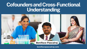 Two startup cofounders discussing technical and business aspects of their product