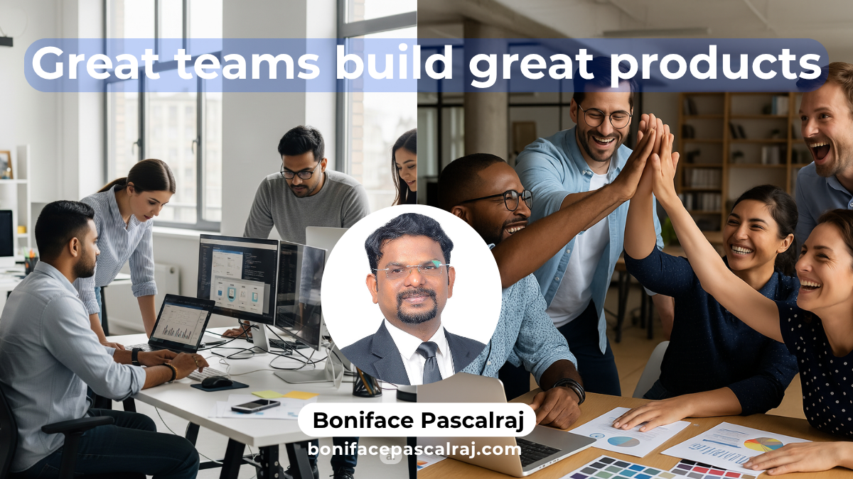 A startup team collaborating on a product design