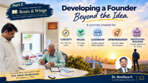 Founder development through leadership, values, curiosity and intrapreneurship